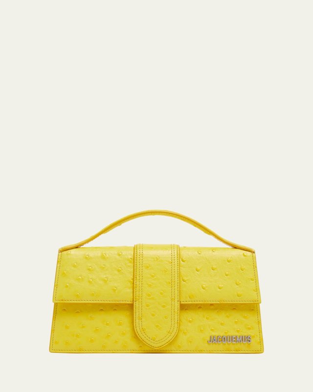 Le Grand Bambino Ostrich-Embossed Crossbody Bag